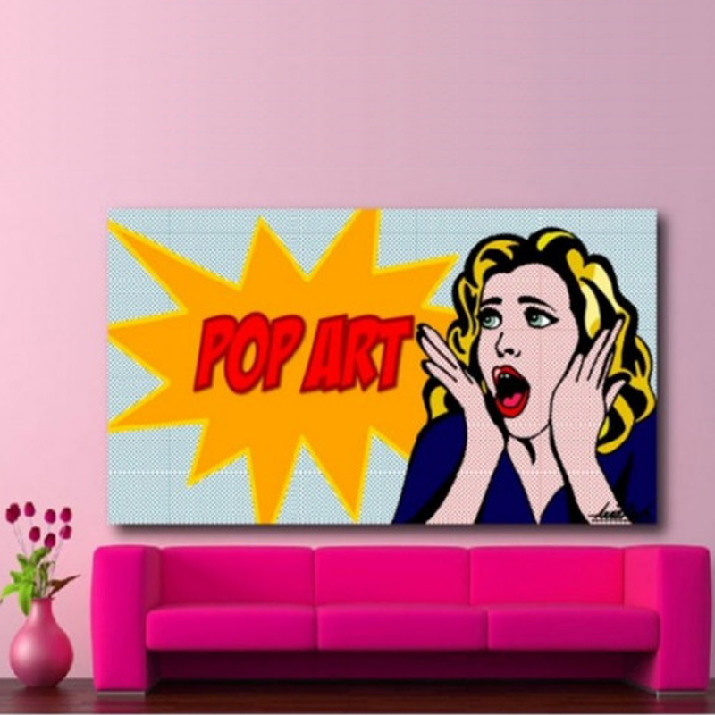 Πίνακας σε καμβά με Ζωγραφική Pop Art